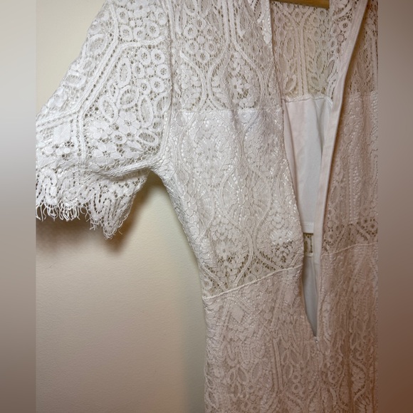 Lulu's White Lace Midi Dress - Picture 4 of 8